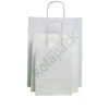 Papiertaschen mit gedrehter papierkordel 32x12x41 (Weiß)