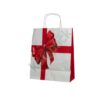 Papiertaschen mit gedrehter papierkordel 25x12x31 (Ribbon Design)